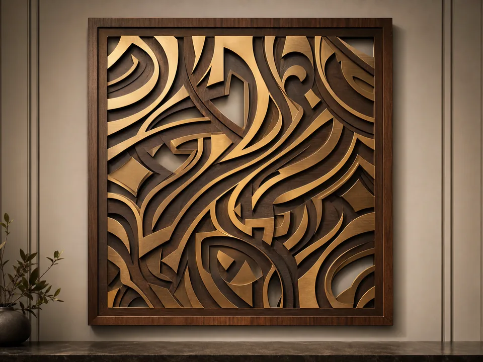 Preview design: Decorative Arabic Wall Panel
