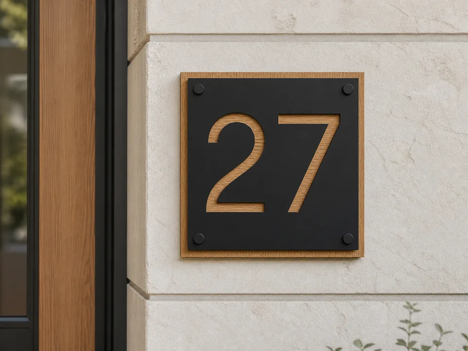 Preview design: House Number Sign