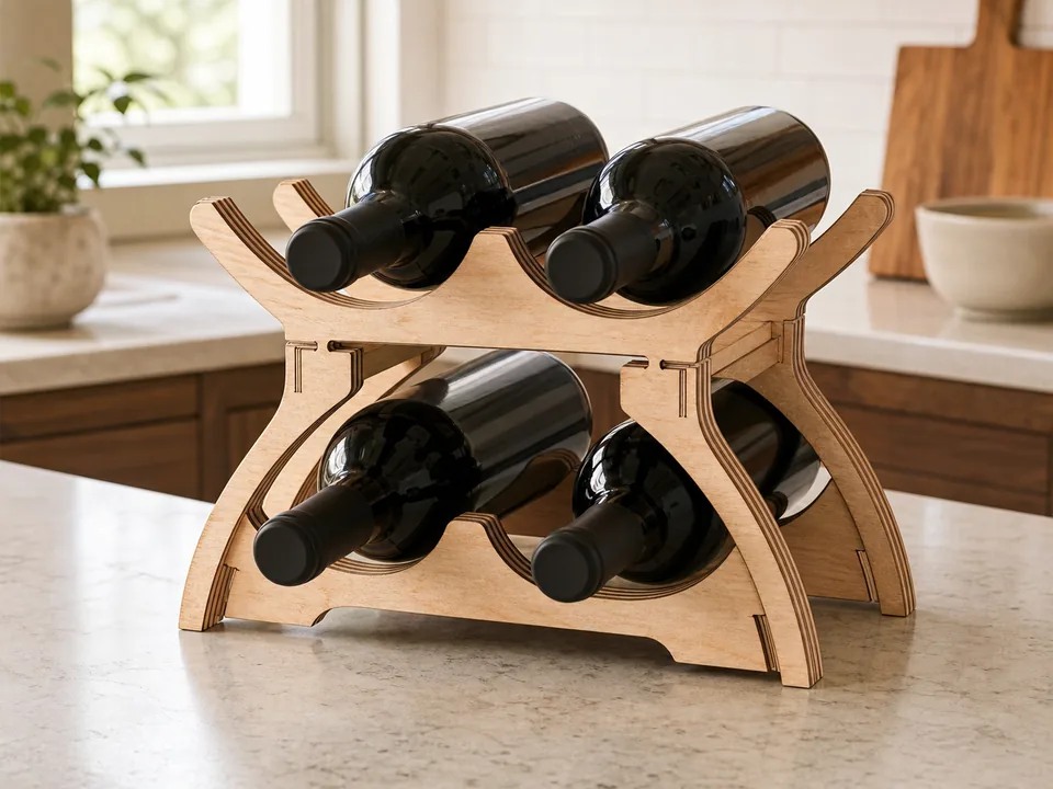 Preview design: Wine Bottle Rack