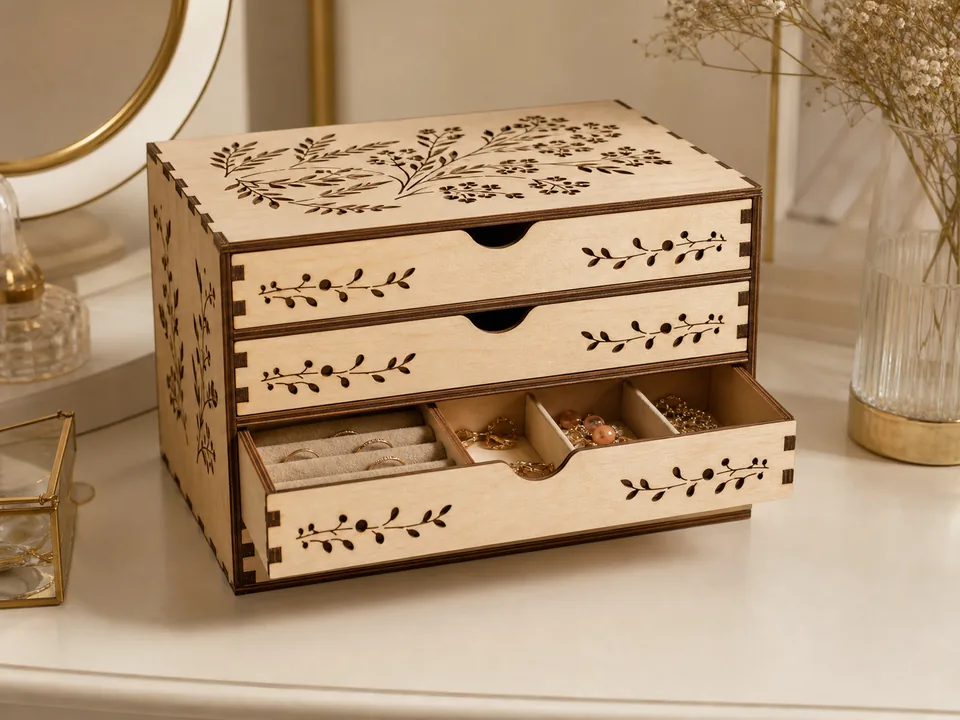 Preview design: Wooden Jewelry Box